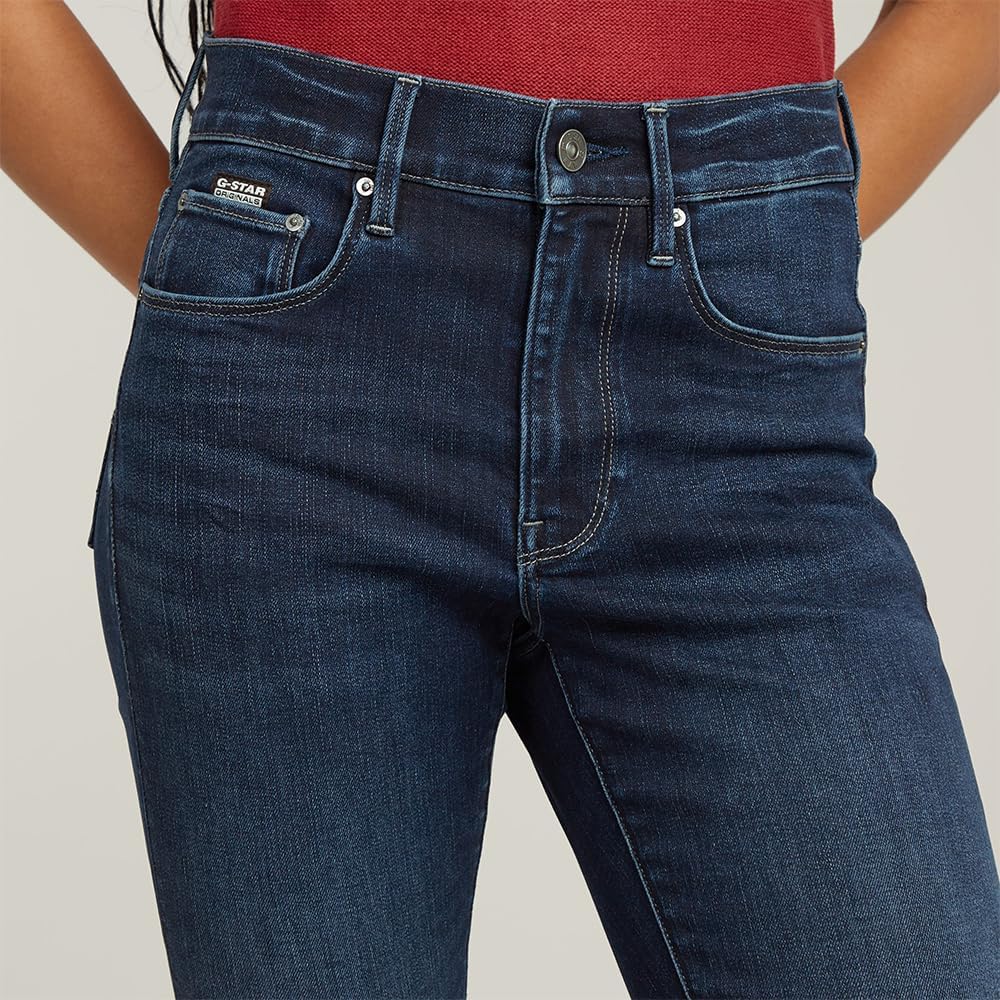 Detalle de G-Star Damen 3301 Skinny Jeans – mit Frontreißverschluss und 5-Pocket-Design
