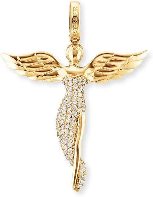 Detalle de Engelsrufer Damen Engel Anhänger 925er-Sterlingsilber mit weißen Zirkonia