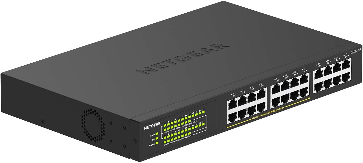 Detalle de NETGEAR Unmanaged Gigabit Ethernet Switch 24-Port