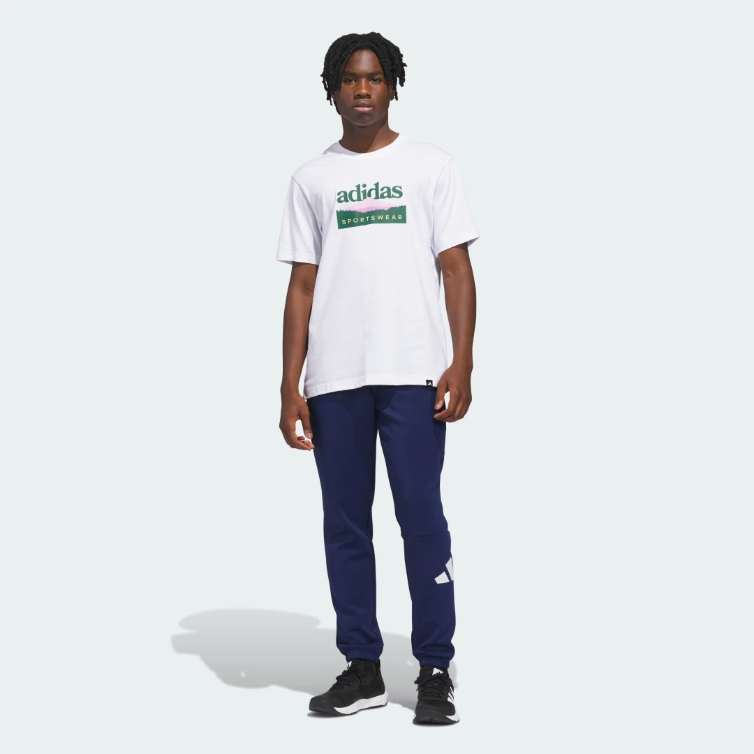 Thumbnail 2 de Adidas Sportsman Mountain Graphic T-Shirt – Camiseta blanca con motivo montaña