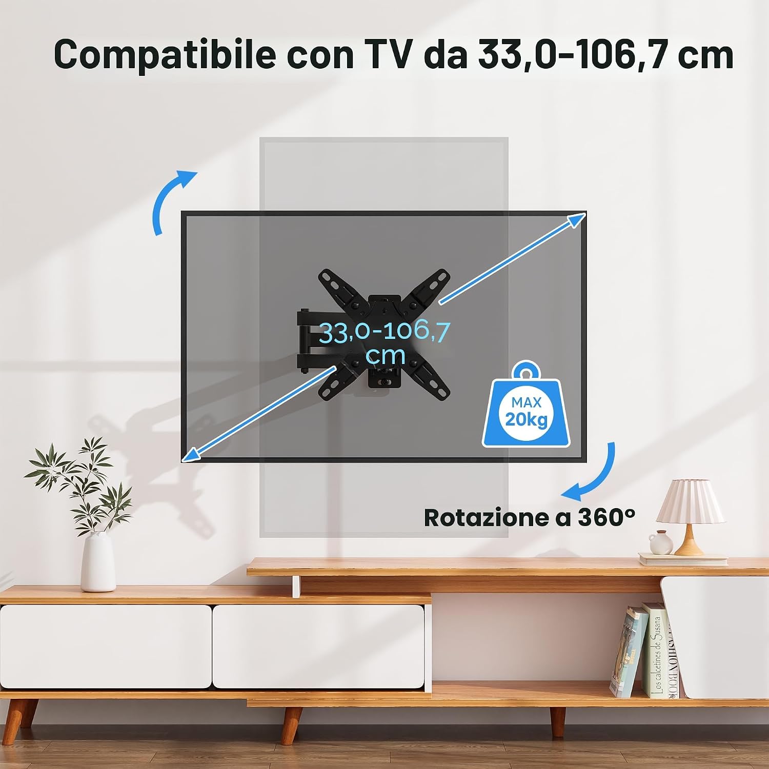 Detalle de Supporto TV BONTEC Parete 13-42 pollici