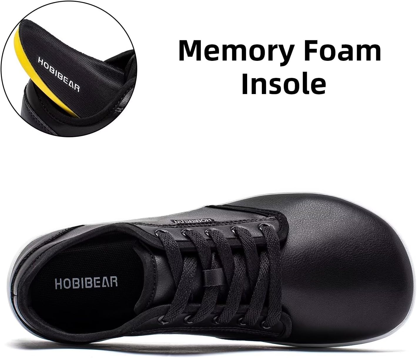 Thumbnail 4 de HOBIBEAR Unisex Barfußschuhe mit breiter Zehenbox aus Leder – Minimalistische Outdoor- und Walking-Option