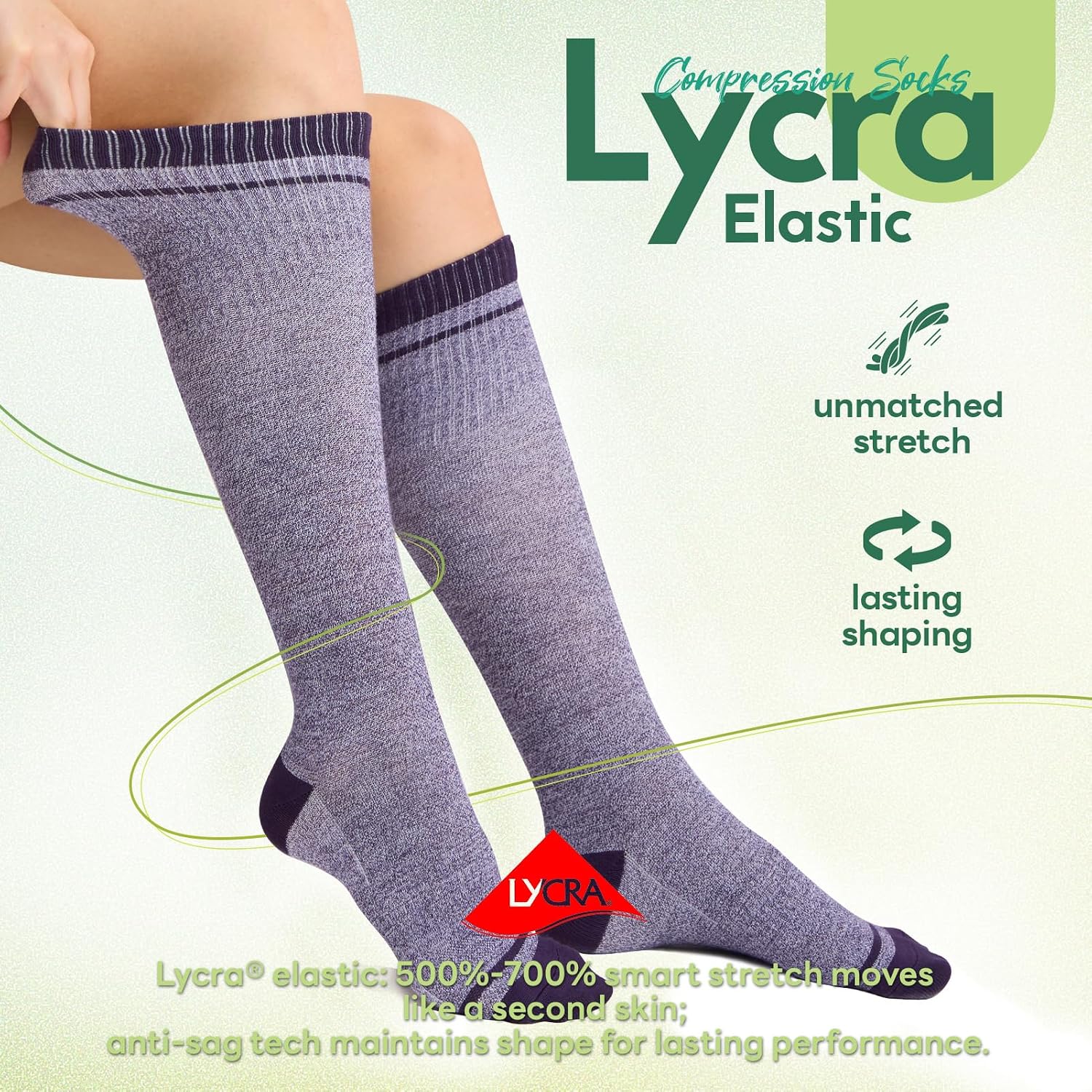 Detalle 2 de Iambamboo Compression Socks 15-20 mmHg
