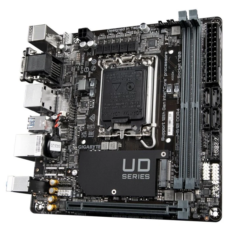 Detalle 2 de Gigabyte H610I DDR4 LGA1700 mITX, 64 GB