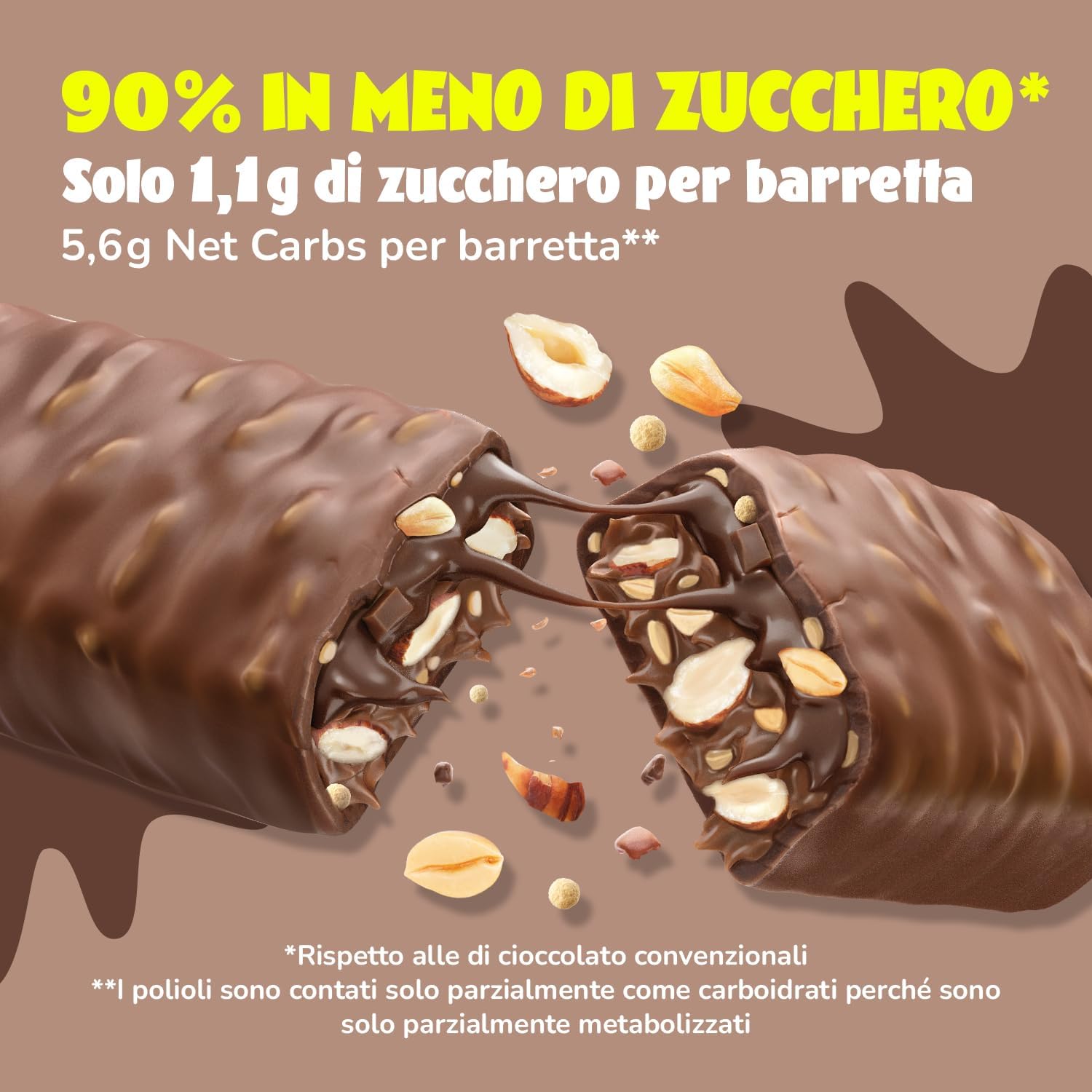 Thumbnail 4 de AHEAD Barrette Keto Vegane – Crunchy Nougat, 16 x 35 g: snack chetogenico senza zuccheri