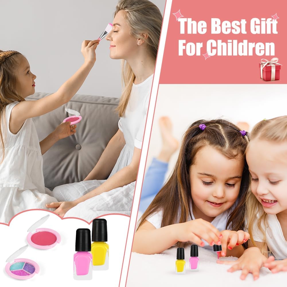Detalle 2 de Aomig Kids Make-up Set 4676290, 20-delig met eenhoorntas