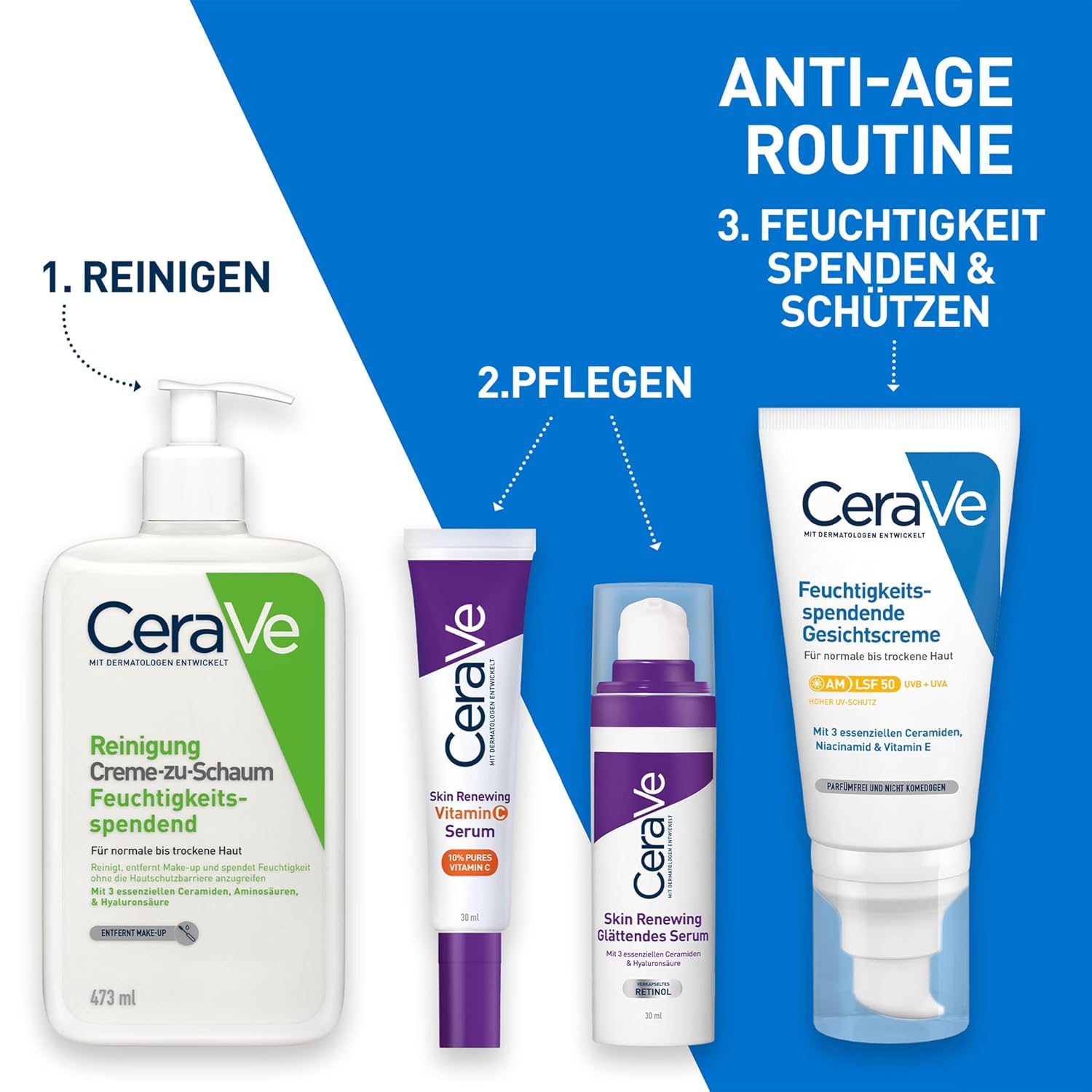 Detalle de CeraVe Skin Renewing Retinol Serum – Retinol-Serum für die Hauterneuerung
