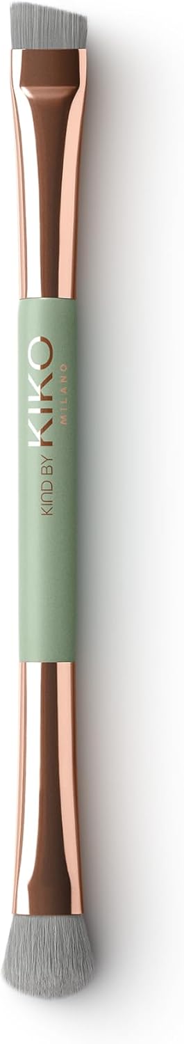 Detalle 2 de Kiko Milano Kind by Kiko Double Eye Brush 01 Pennello occhi doppio per ombretti