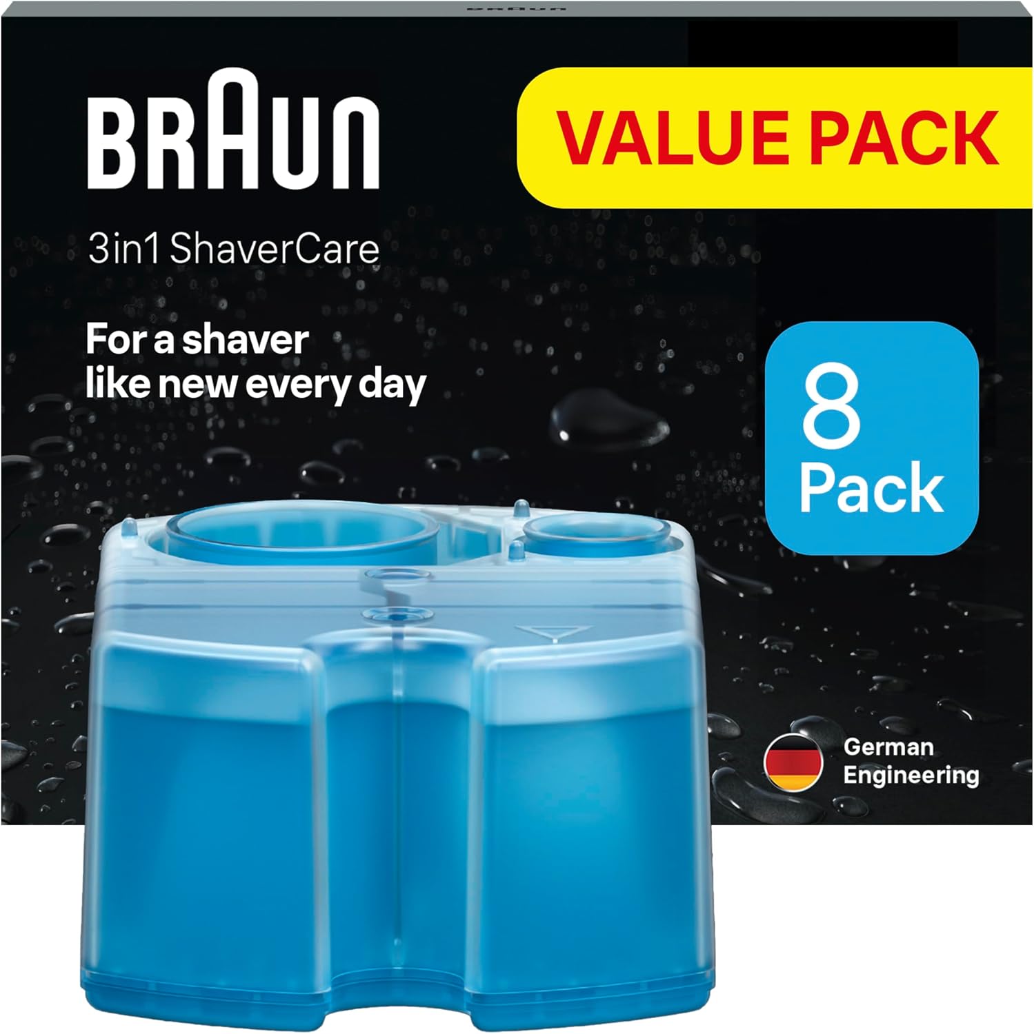 Detalle de Braun ShaverCare 3 en 1 Pack 8 cartuchos