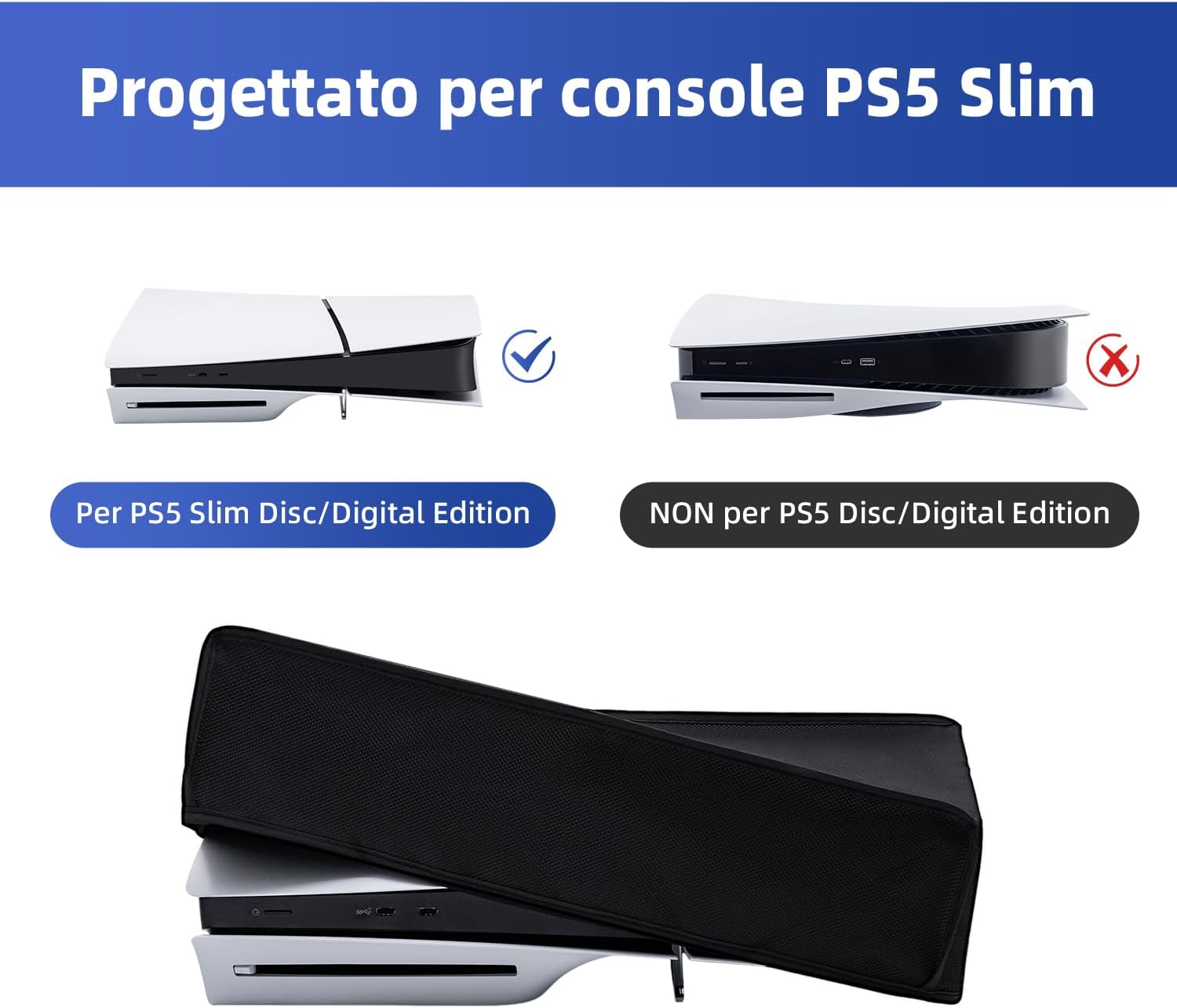 Detalle de Tolesum Custodia per PS5 Slim 1680D
