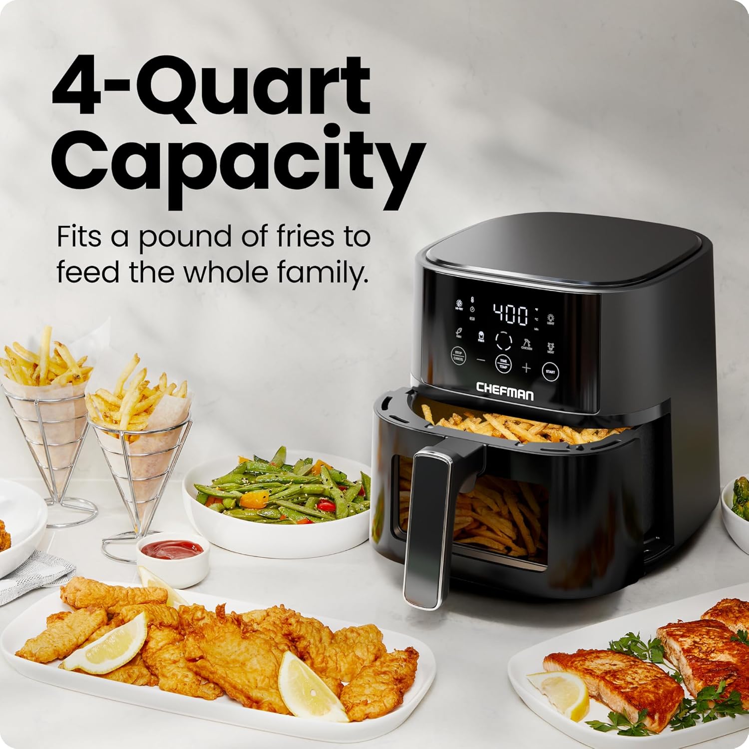 Thumbnail 2 de Chefman Air Fryer 4 QT Compact Airfryer