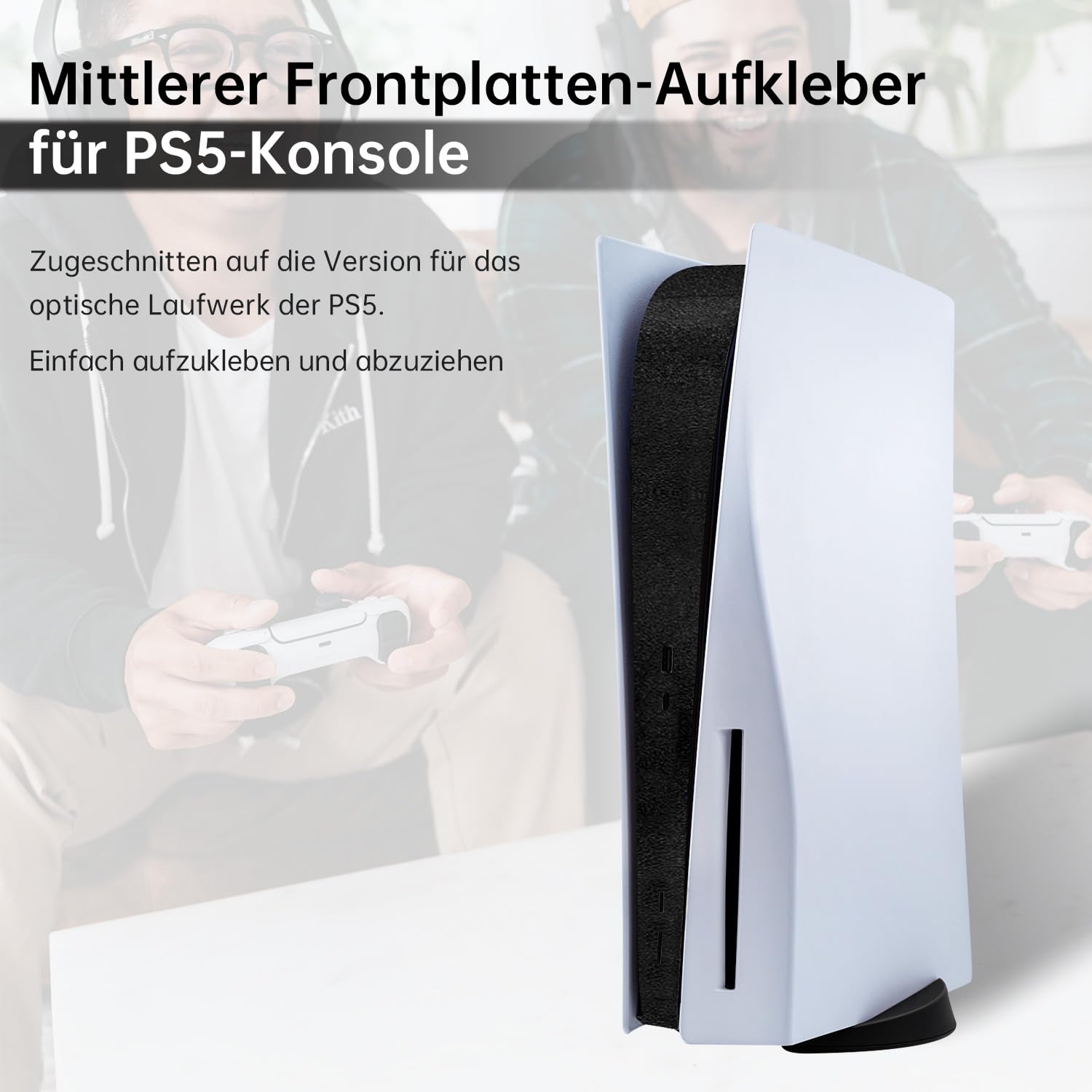 Detalle 2 de PS5 Mittelcover Sticker Schwarz Schutz