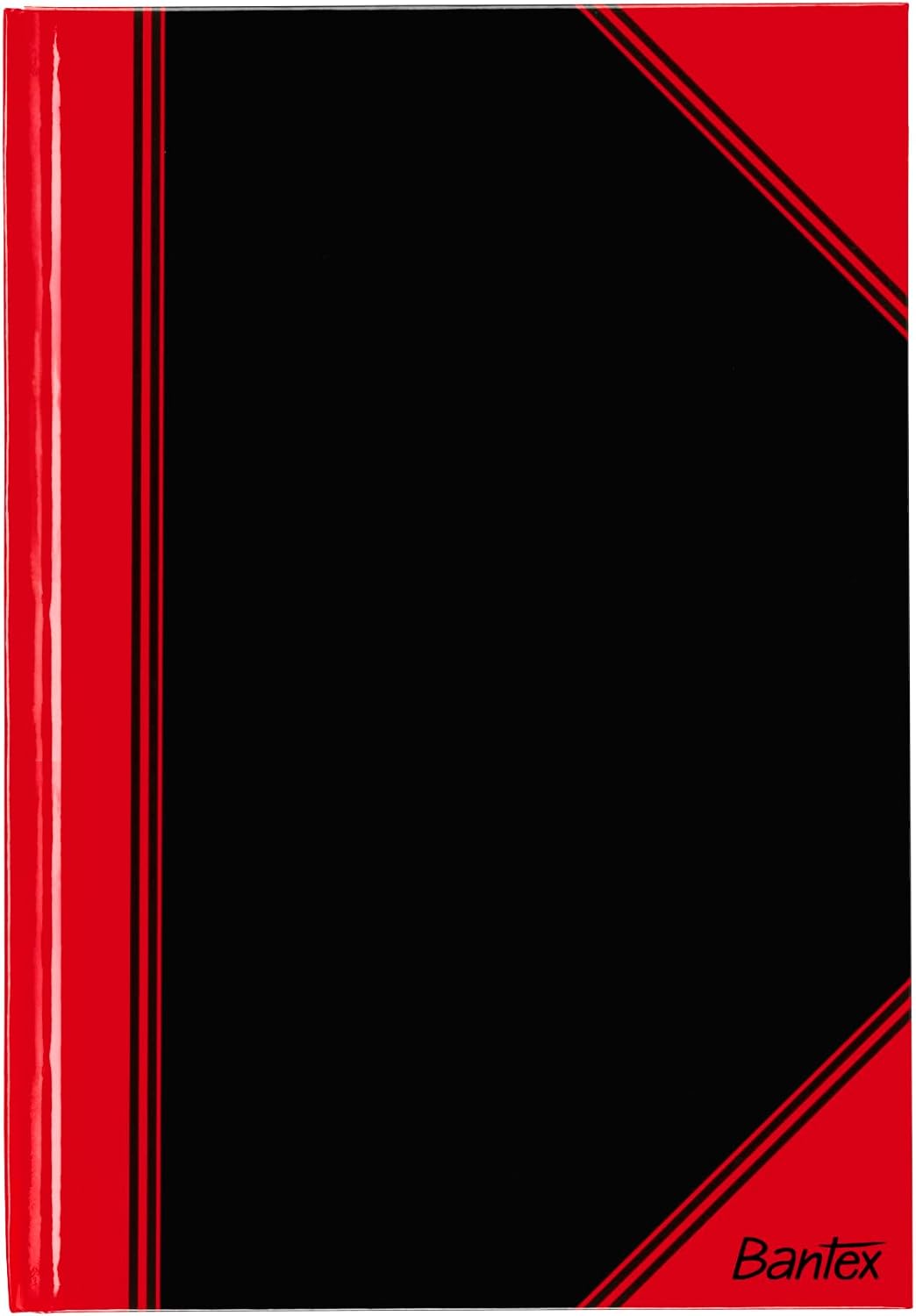Thumbnail 1 de Bantex Notizbuch A5 kariert – 192 Seiten, Hardcover, 3er-Pack, schwarz-rot
