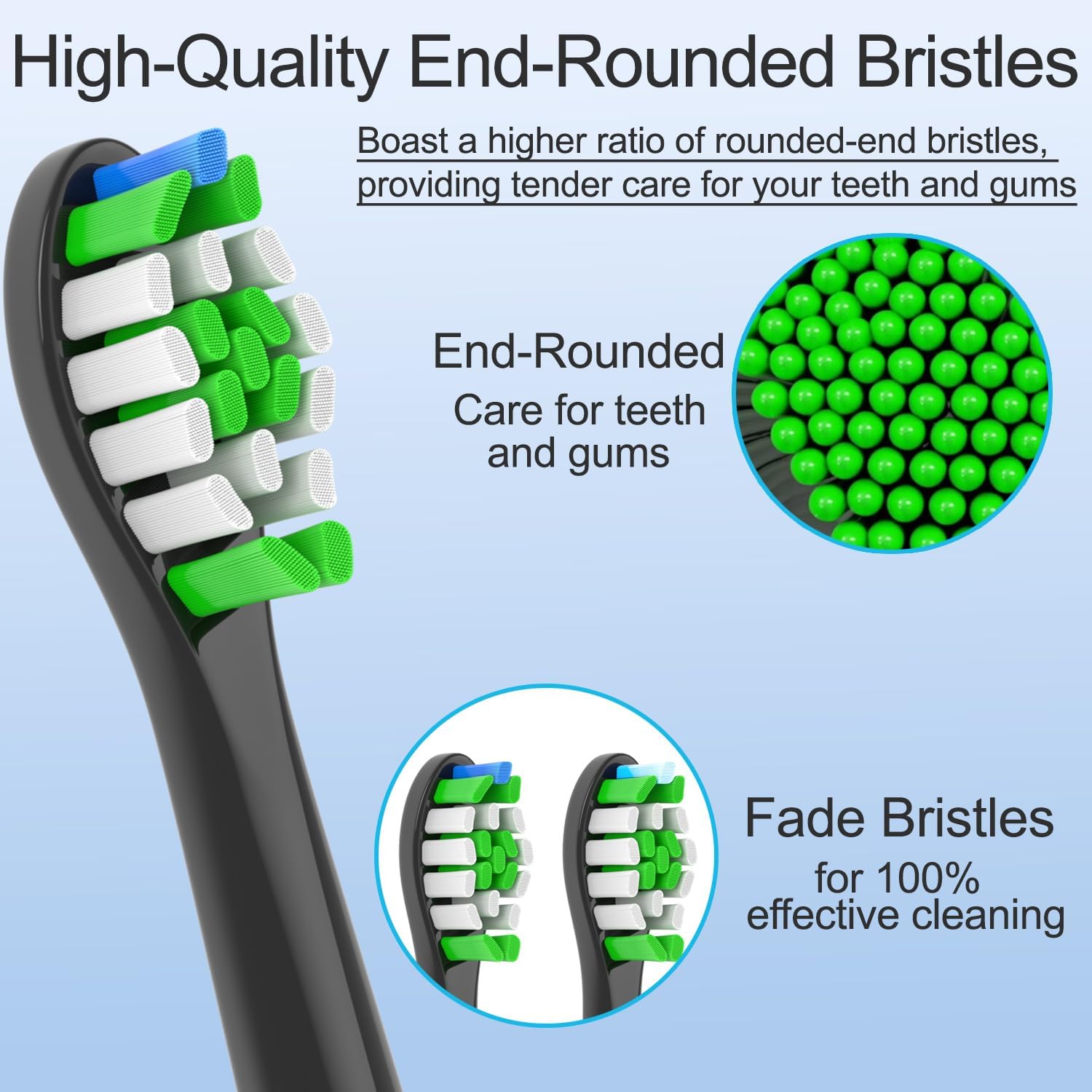 Detalle 2 de KHBD Toothbrush Heads 8-pack compatible with Sonicare toothbrushes 🪥