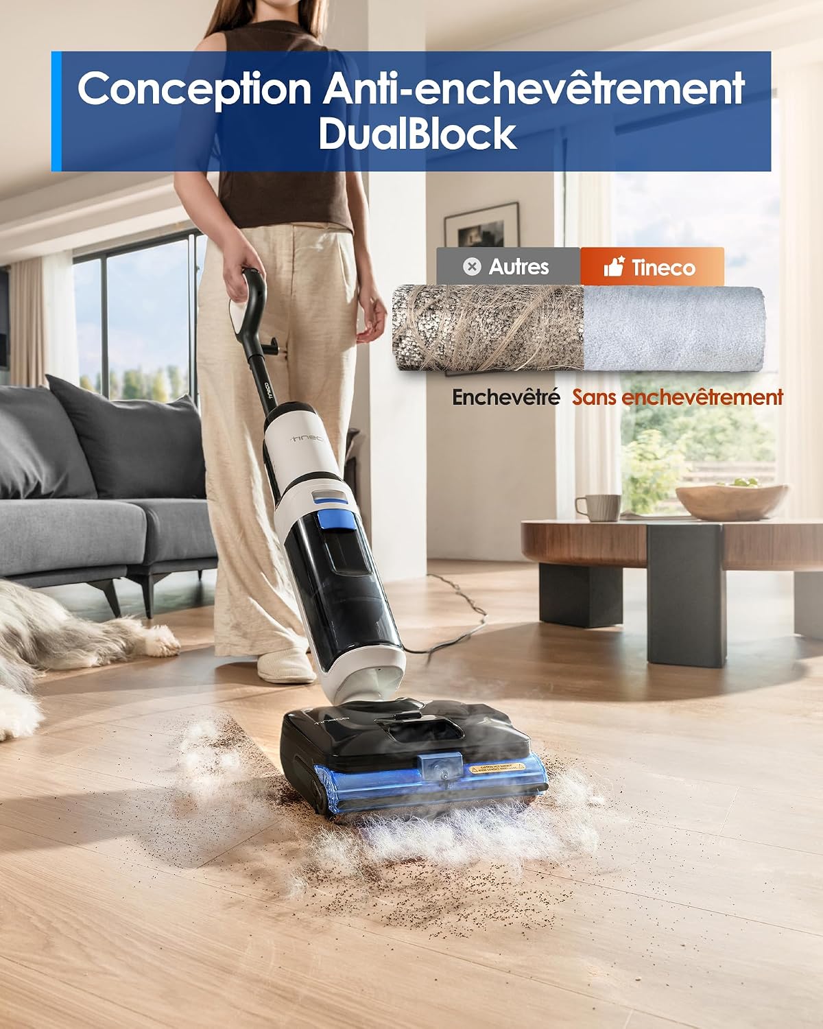 Detalle 1 de Tineco Floor One S6 Nettoyeur vapeur 140°C 🧹