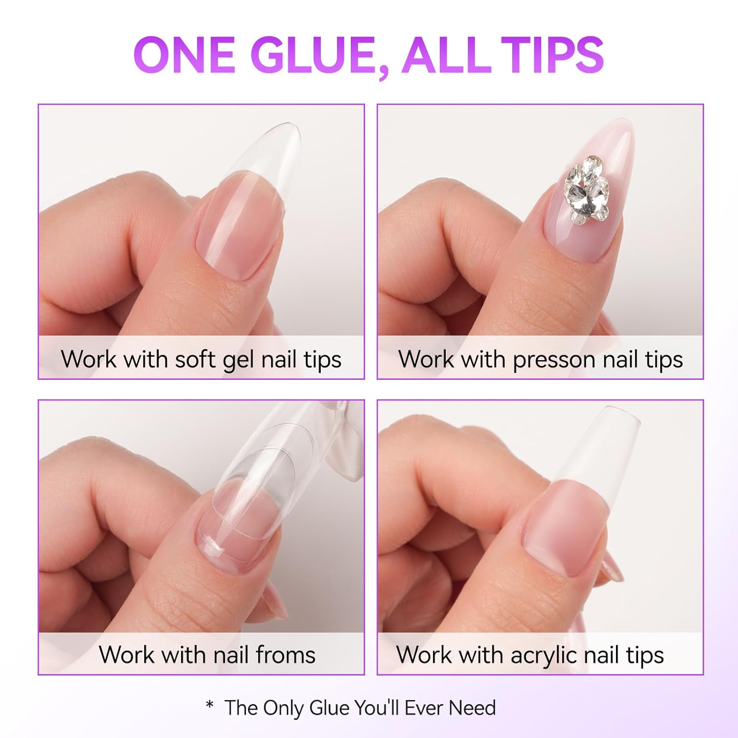 Thumbnail 4 de Gelike ec Nagelkleber 6 in 1 für Kunstnägel 8 ml