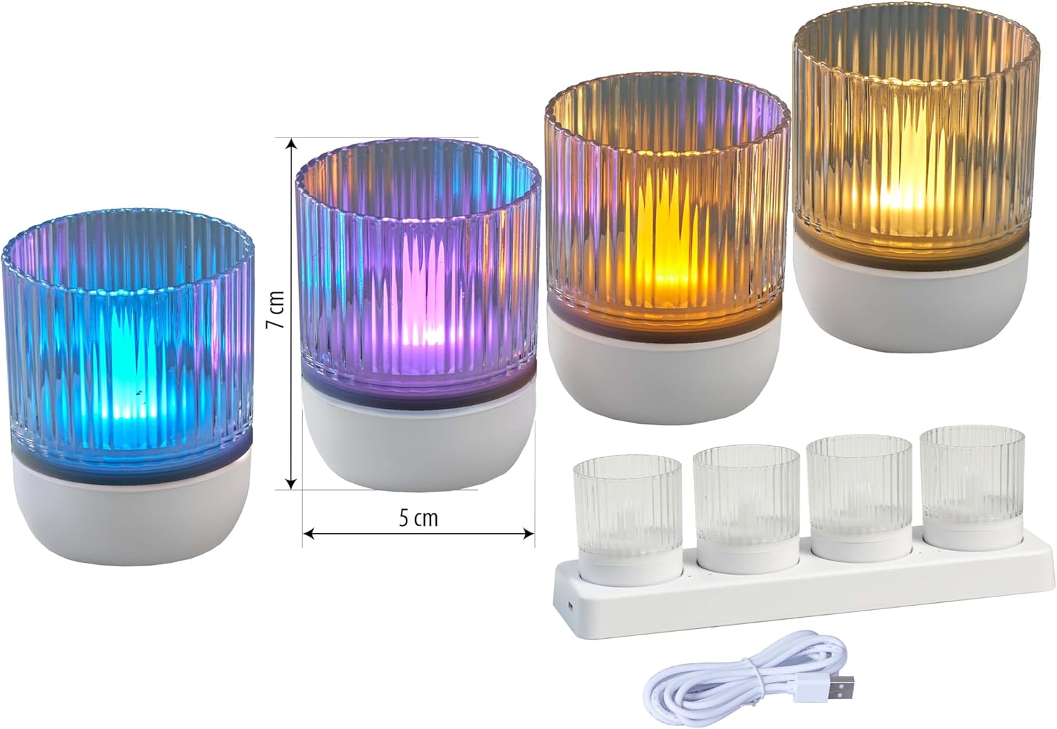 Thumbnail 2 de Northpoint LED Akku Lounge Lights 4er-Set