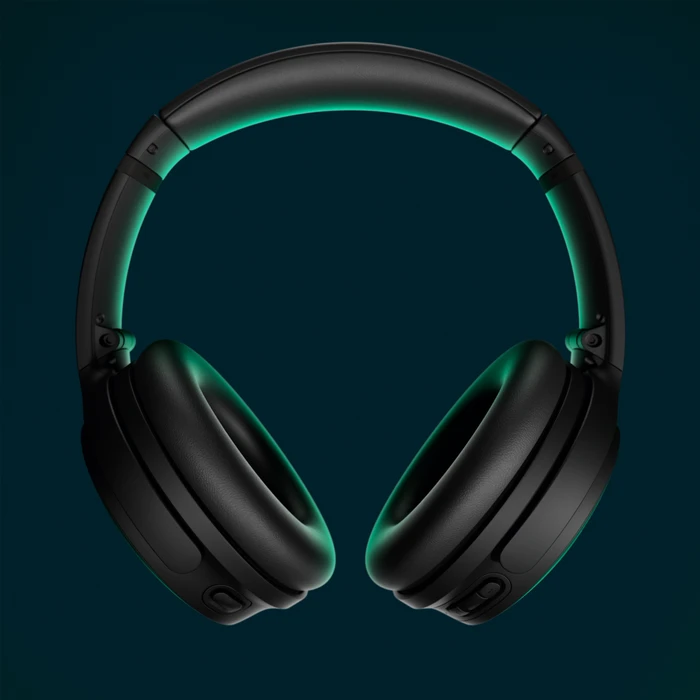 Detalle 2 de Bose QuietComfort Kopfhörer mit Noise Cancelling und SimpleSync – kabelloses Musikvergnügen