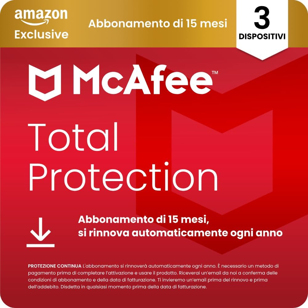 Thumbnail 6 de McAfee Total Protection - 10 Dispositivi 2026: antivirus, VPN, protezione identità e gestione password (1 anno)