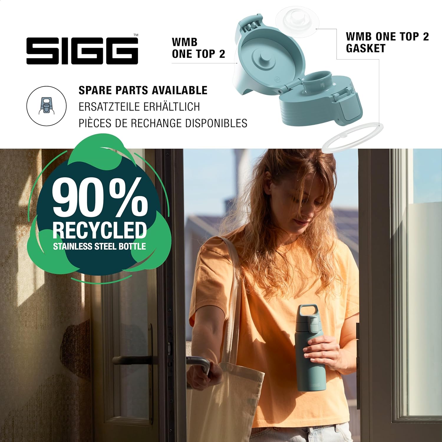 Thumbnail 3 de Sigg Shield Therm One Isolierte Trinkflasche – 0,5–1,0 L, auslaufsicher, spülmaschinenfest