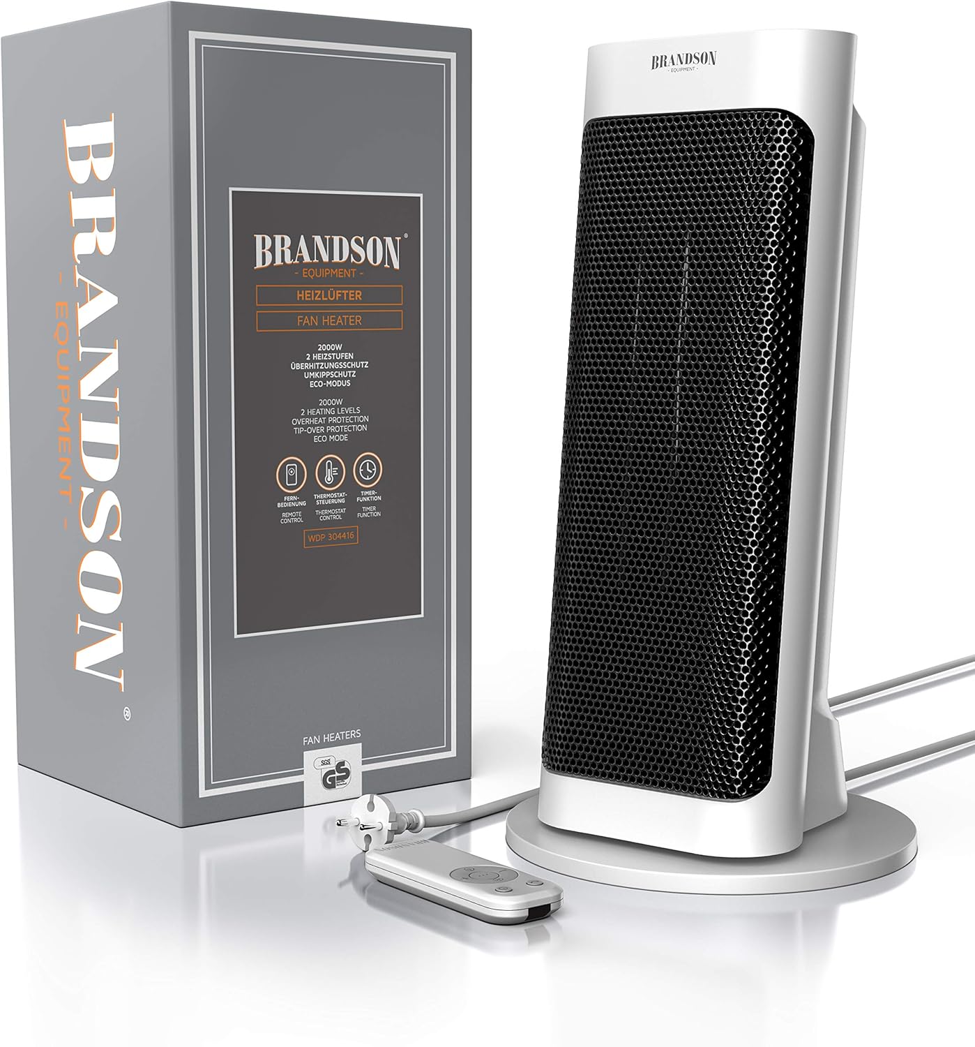 Thumbnail 5 de Brandson Heizlüfter mit Fernbedienung — Thermostat, Timer