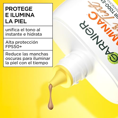 Detalle de Garnier Vitamina C Wonder Tint Fluido Todo en 1 BB Cream (Tono Medio) con FPS50+