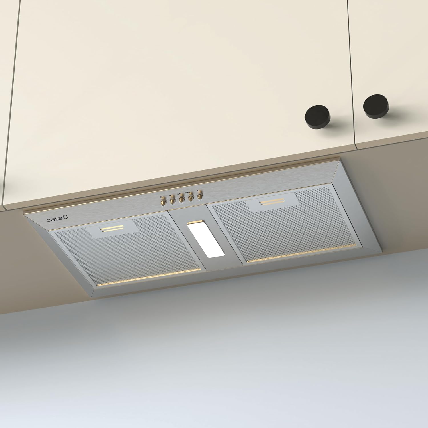 Thumbnail 6 de Cata Campana Extractora GCB 55 X Grupos Filtrantes 3 niveles de Extracción Panel de Control Mecánico Extracción Máxima 371m3/h Nivel Sonoro 59dB Motor 120W Iluminación Led Ancho 55 cm Color Inox
