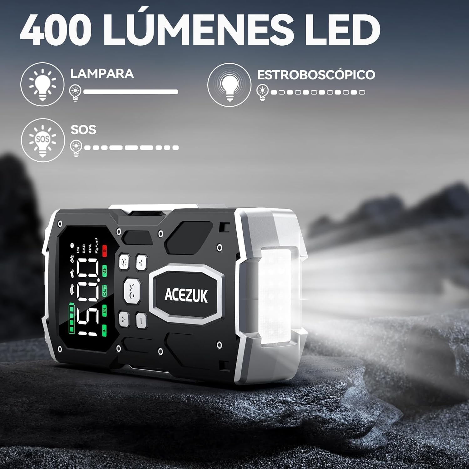 Thumbnail 4 de ACEZUK Arrancador de Batería 7000A ⚡ y Compresor 150PSI