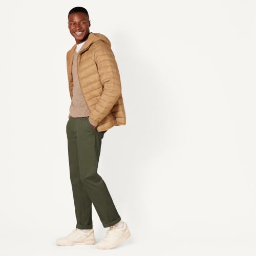 Detalle 2 de Amazon Essentials pantalon chino slim homme en coton extensible, vert olive, 28W/28L