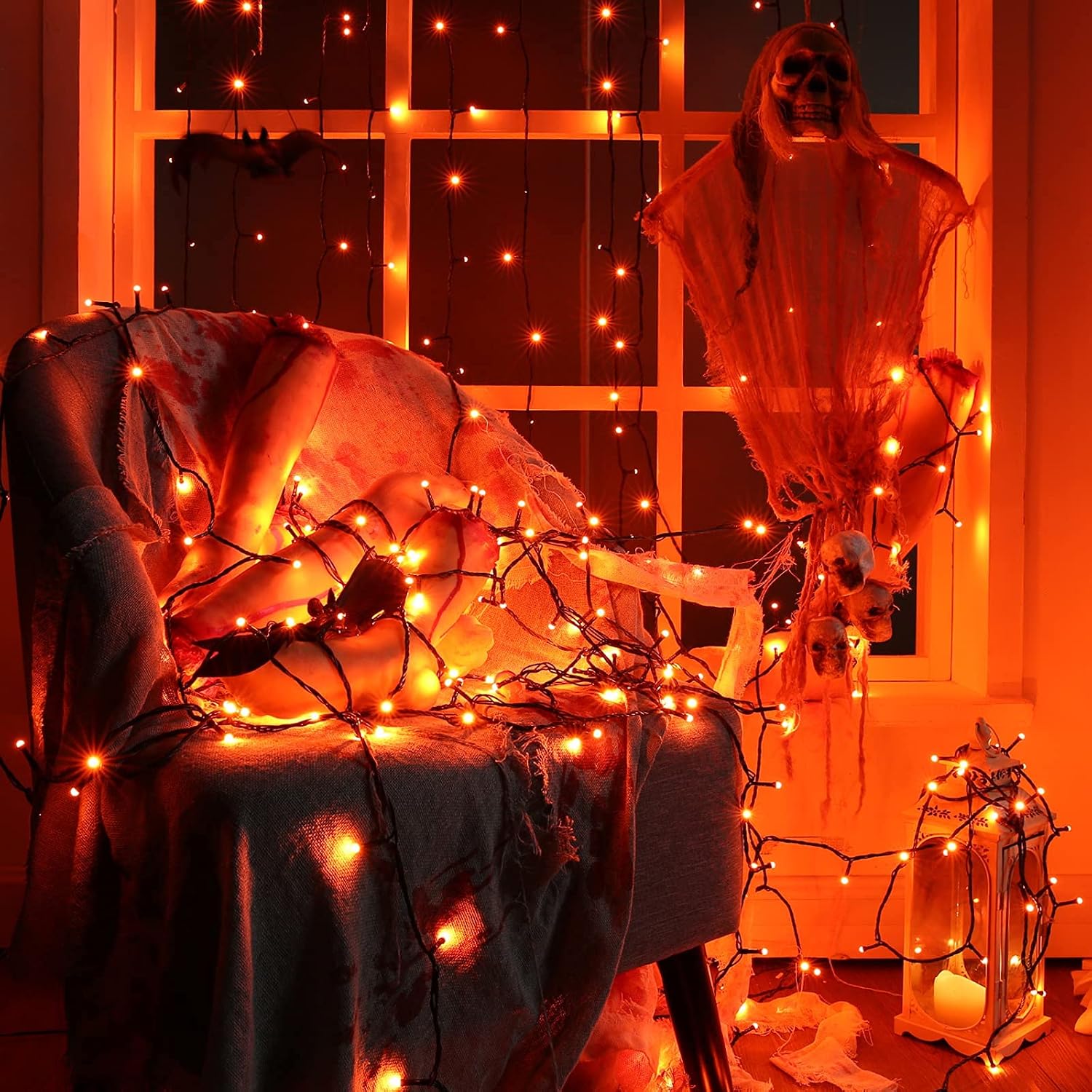 Detalle 1 de Toodour Halloween String Lights, 131 ft