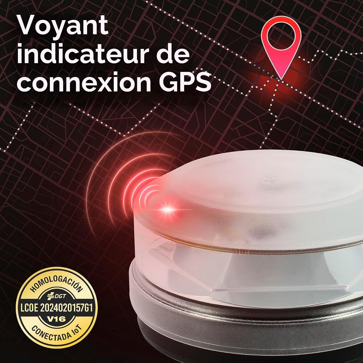 Thumbnail 4 de S SUMEX Lumière d'urgence V16 avec géolocalisation – balise DGT homologuée et SIM intégrée
