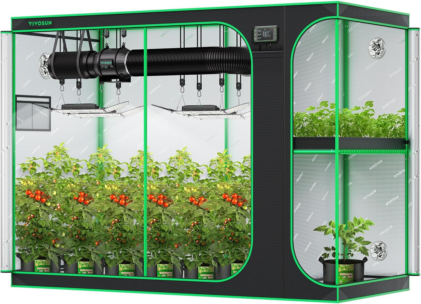 VIVOSUN Grow Tent 108" x 48" x 80