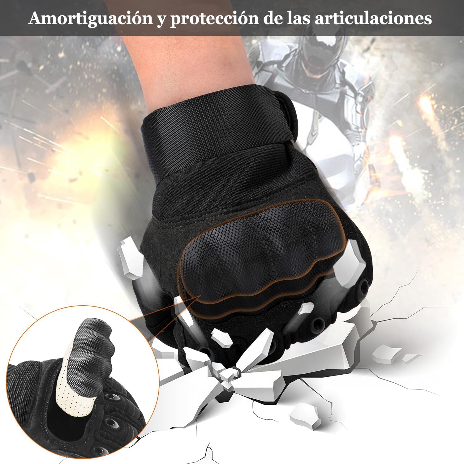 Detalle 2 de COZOME Guantes de Moto Hombre