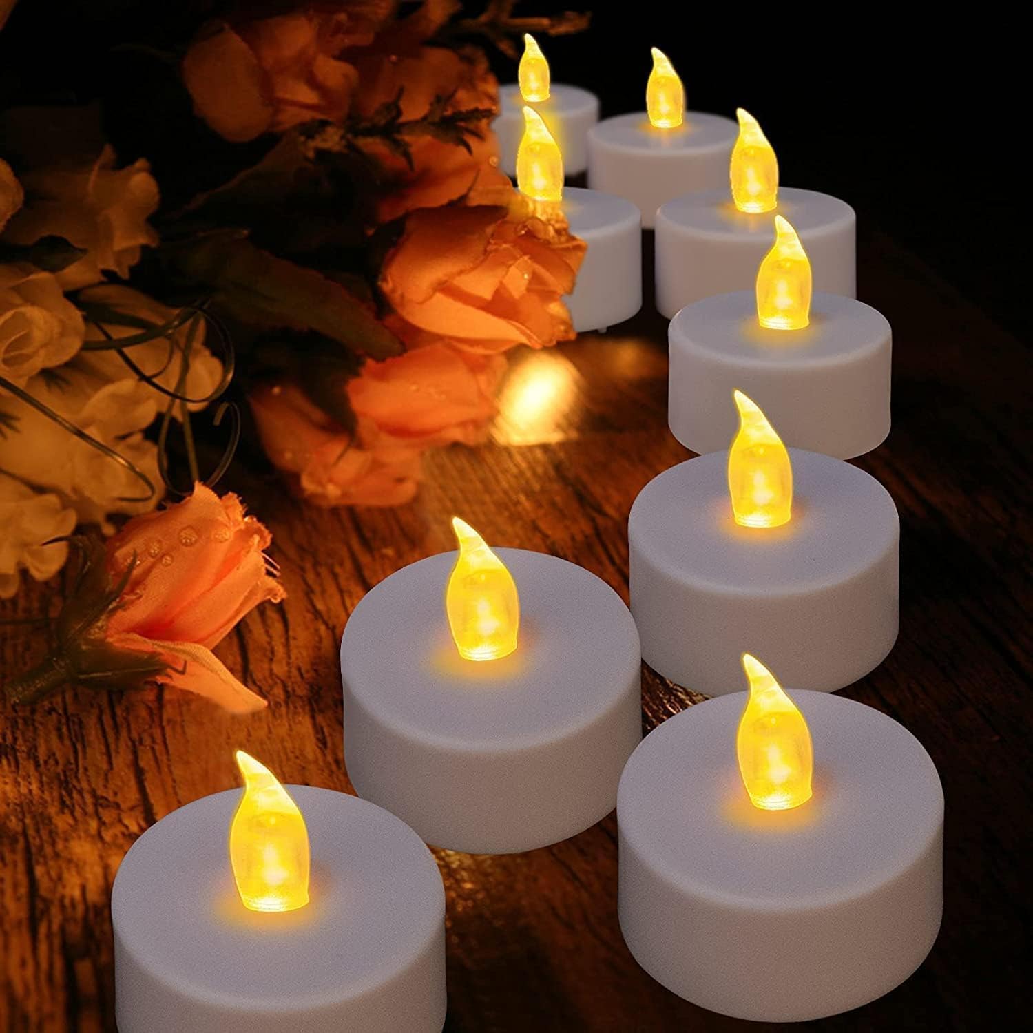 Thumbnail 6 de Nancia LED Teelichter mit Fernbedienung und Timer (Warmgelb, 24er-Set)