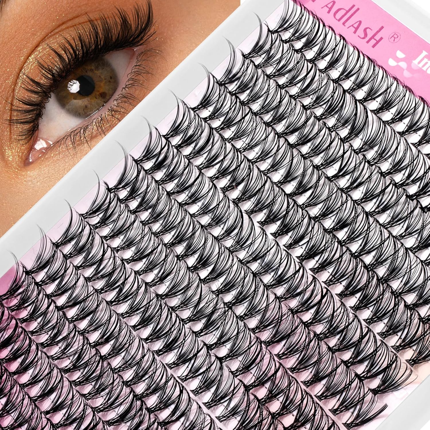 Detalle de FADLASH 20D D-Curl Individual Lash Clusters, 13 mm