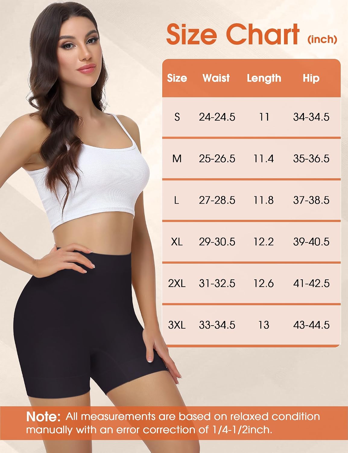 Detalle 2 de Niceuare Seamless Slip Shorts for Women, Anti-Chafing Boyshorts