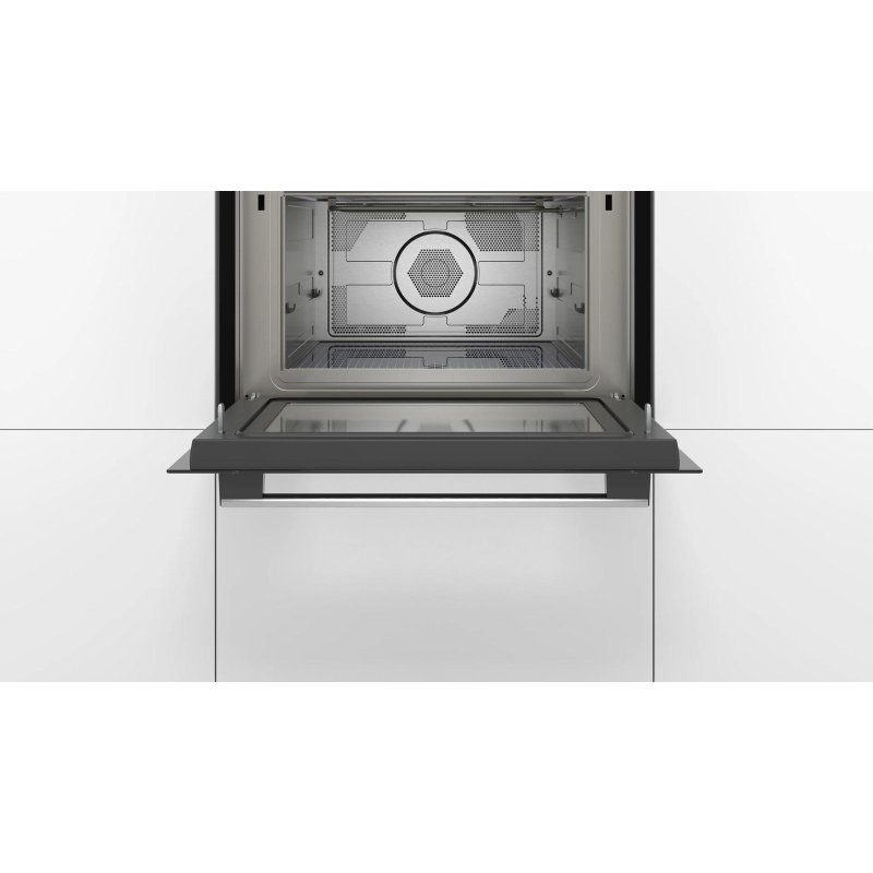 Detalle 2 de Microondas Bosch Serie 6 CMA585GS1 44L 900W combinado integrado con display LCD