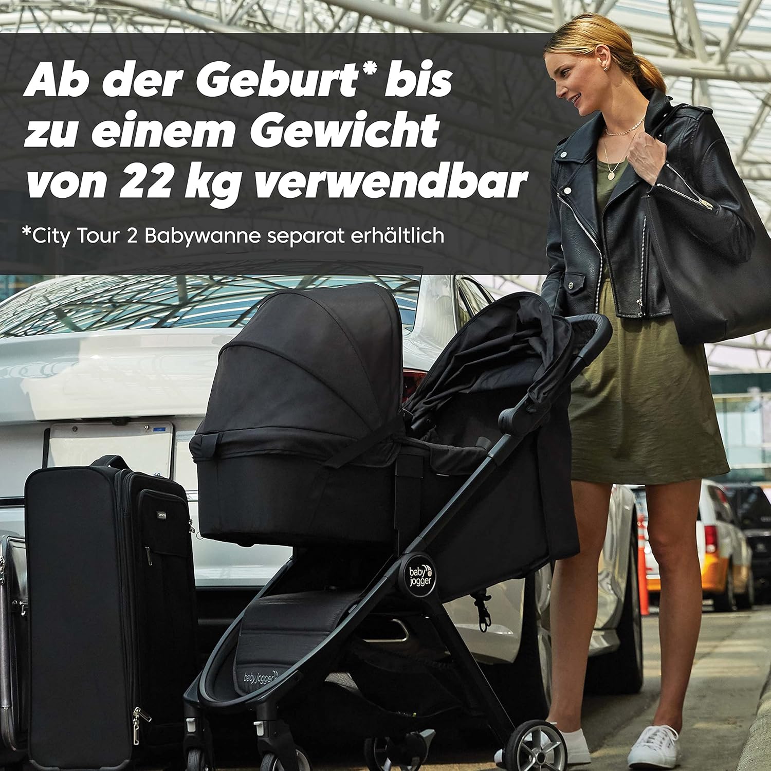 Thumbnail 1 de Baby Jogger City Tour 2 Reisebuggy (Shadow Grey) – leichter City-Buggy mit Einhand-Faltsystem
