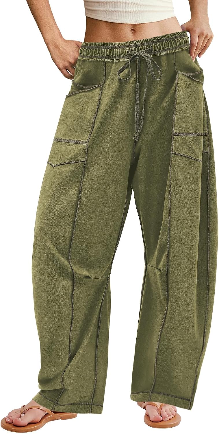 Detalle de ReachMe Women's Wide-Leg Sweatpants
