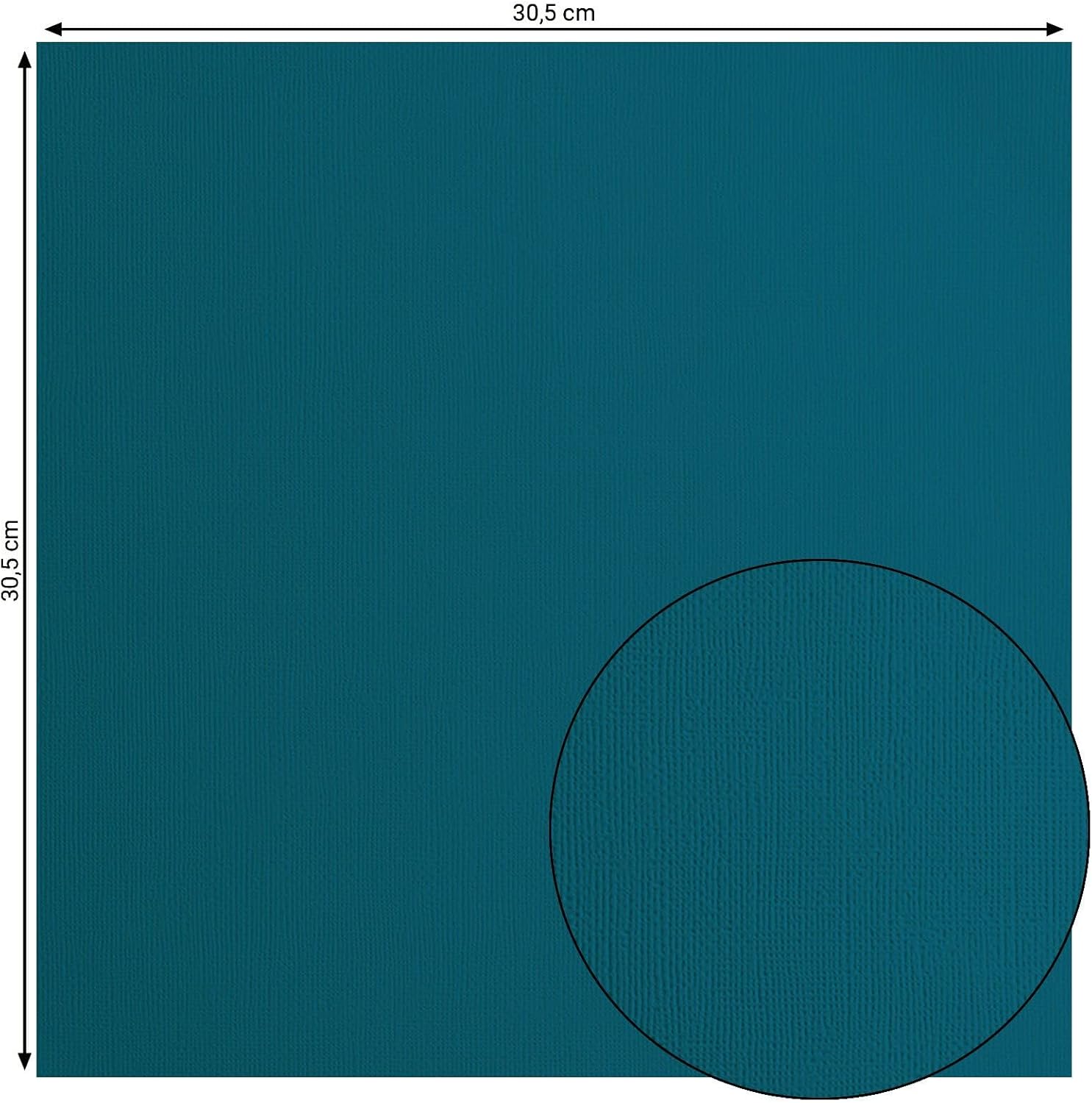 Thumbnail 1 de Florence Papier Cartonné Bleu Rugueux 30,5 x 30,5 cm – 20 feuilles, 216 g/m²