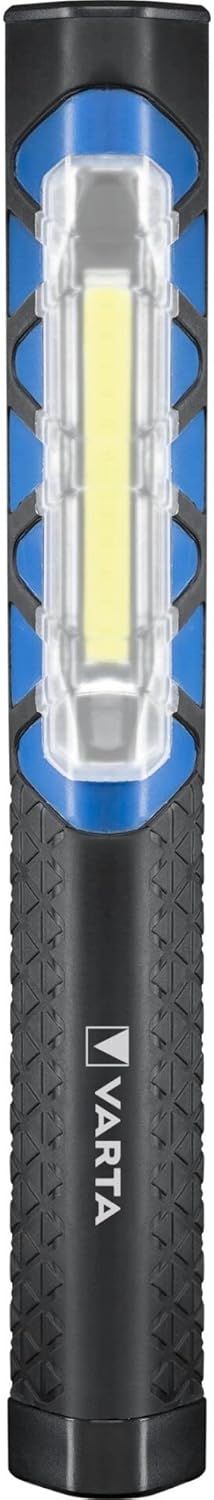 Detalle de Varta Work Flex Telescope Light con 4 pilas AA — iluminación eficiente para taller, habitación y coche