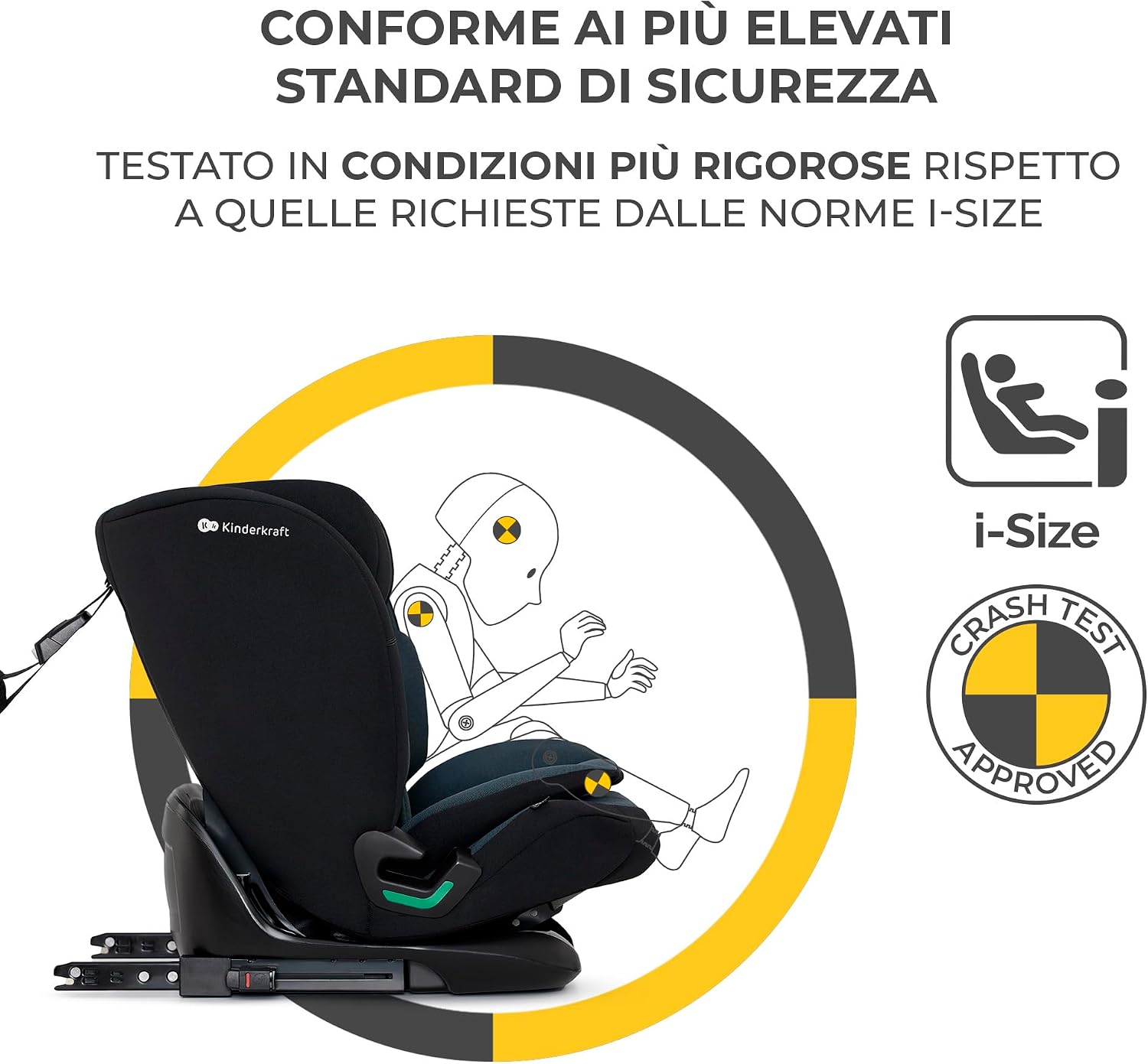 Detalle 2 de Kinderkraft ONETO3 I-SIZE seggiolino auto 9-36 kg 👶