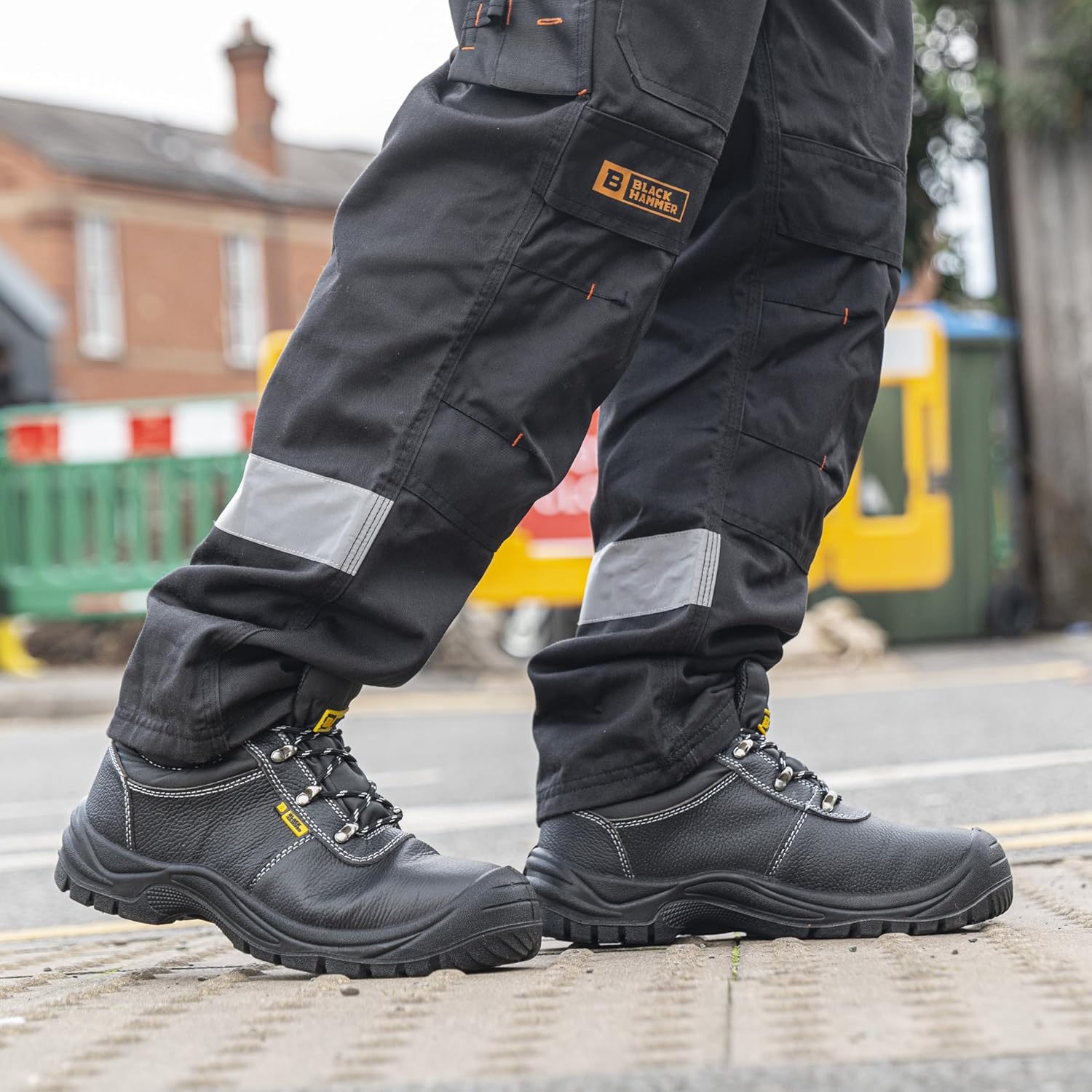 Thumbnail 1 de Black Hammer men’s waterproof leather work safety boots (S3 SRC) with steel toe cap