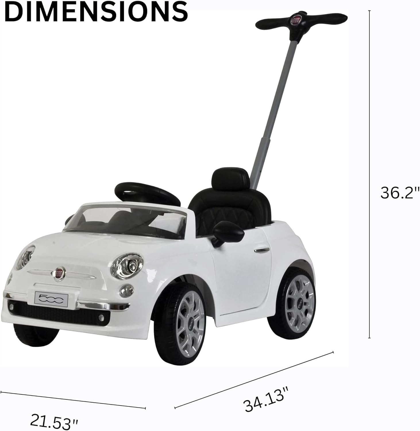 Detalle de Fiat 500 Push Car 37 in