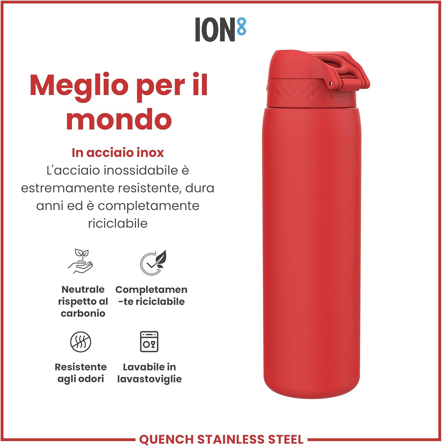 Thumbnail 4 de ION8 Borraccia a Prova di Perdite 1L: Robustezza, Sicurezza e Facilità d'Uso