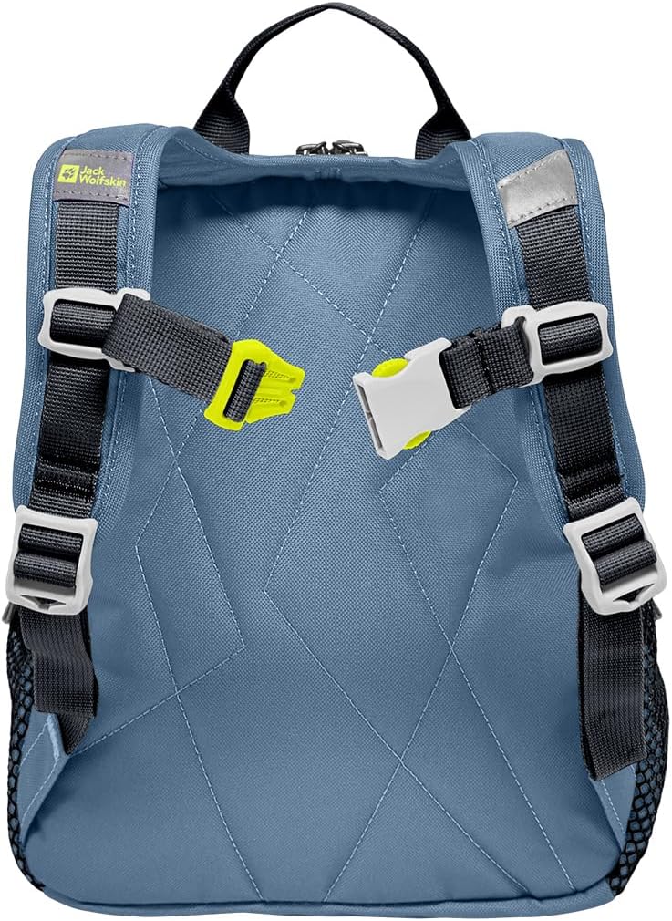 Detalle de Jack Wolfskin BUTTERCUP – bequemer Rucksack für Kinder ab 2 Jahren mit Reflektoren