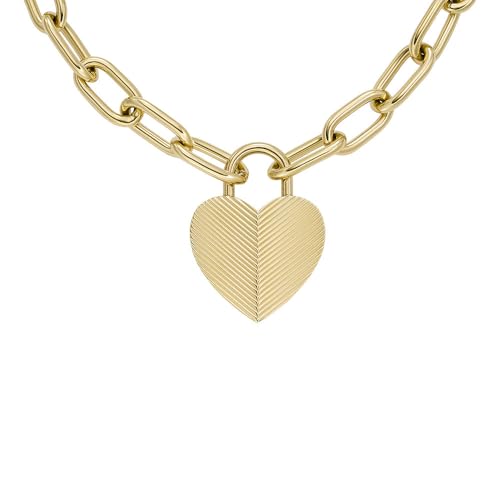 Detalle de Fossil Harlow collar acero inoxidable dorado 2024
