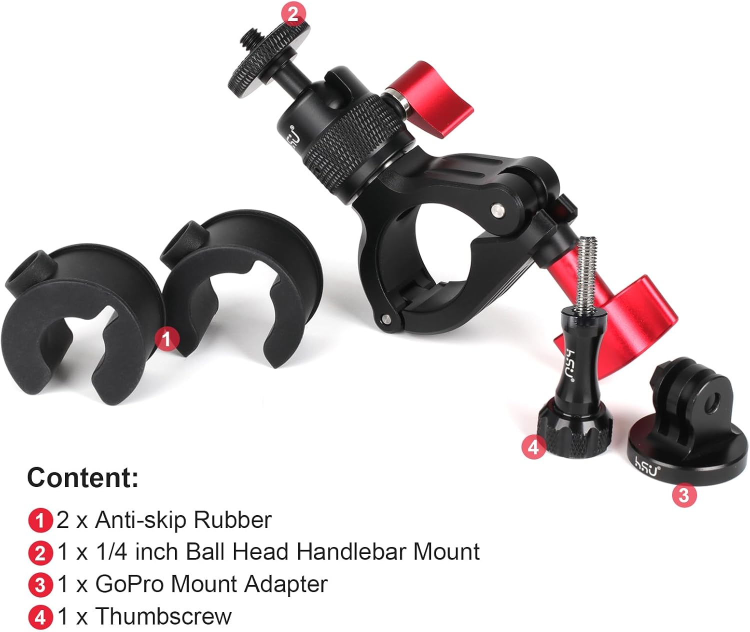 Thumbnail 6 de HSU handlebar mount for action cameras