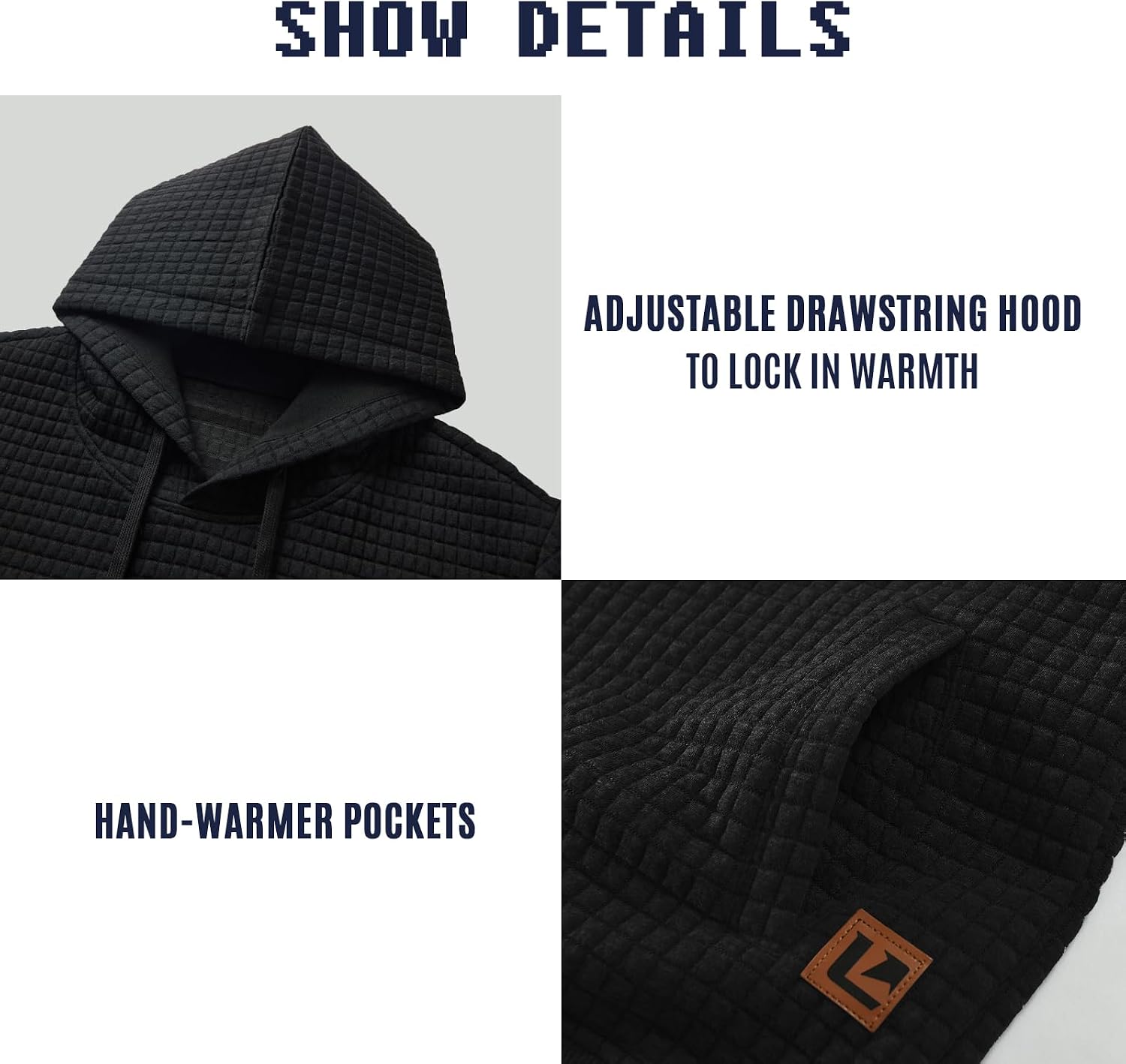 Detalle de Qichic Men's Hoodie