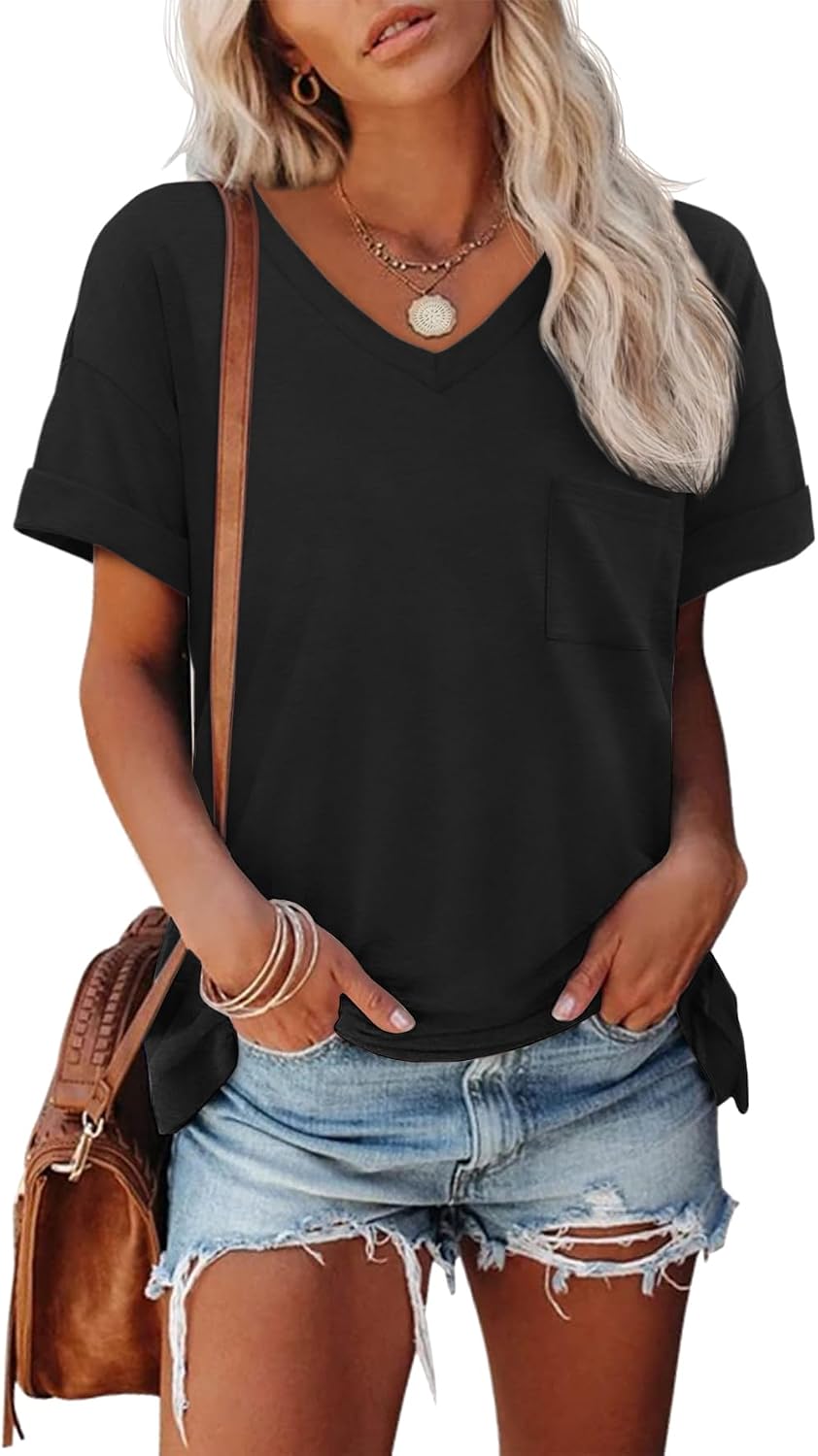Detalle de ATHMILE Women's V-Neck Tee 2026